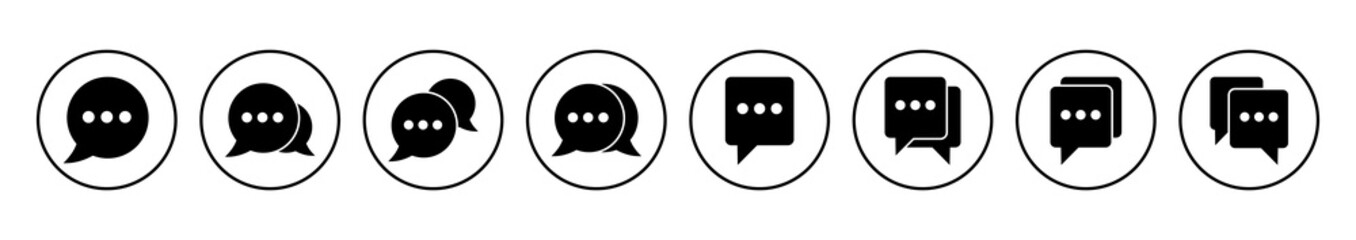 Chat icon vector. speech bubble icon. comment icon vector. message. contact us