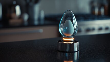 Modern smart home device egg shaped