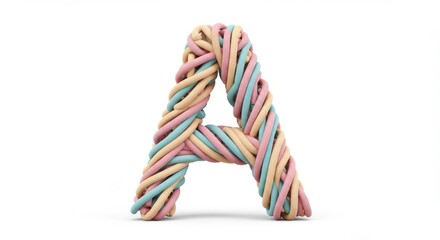 Obraz premium Candy letter a design