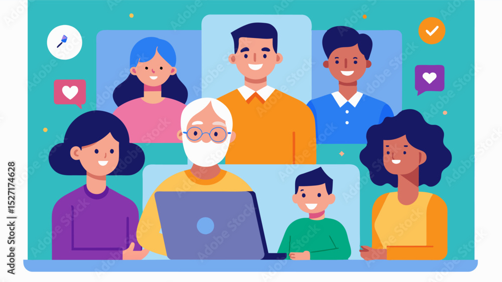 Poster creating new memories while virtual gatherings may not be the same as inperson gatherings they still