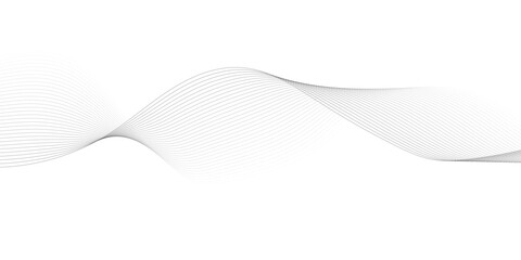 Abstract line wave background. Technology abstract lines on white background. Undulate Grey Wave Swirl, frequency sound wave, twisted curve lines with blend effect