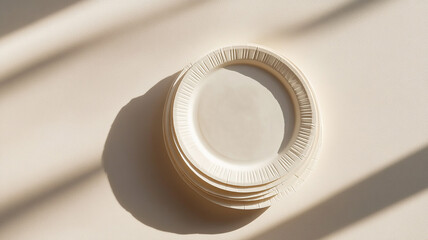 Stack of White Plates