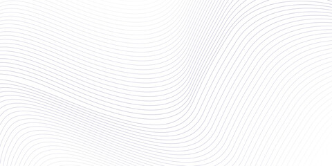 Abstract grey smooth wave on a white background. Dynamic sound wave. Design element. Vector illustration. 