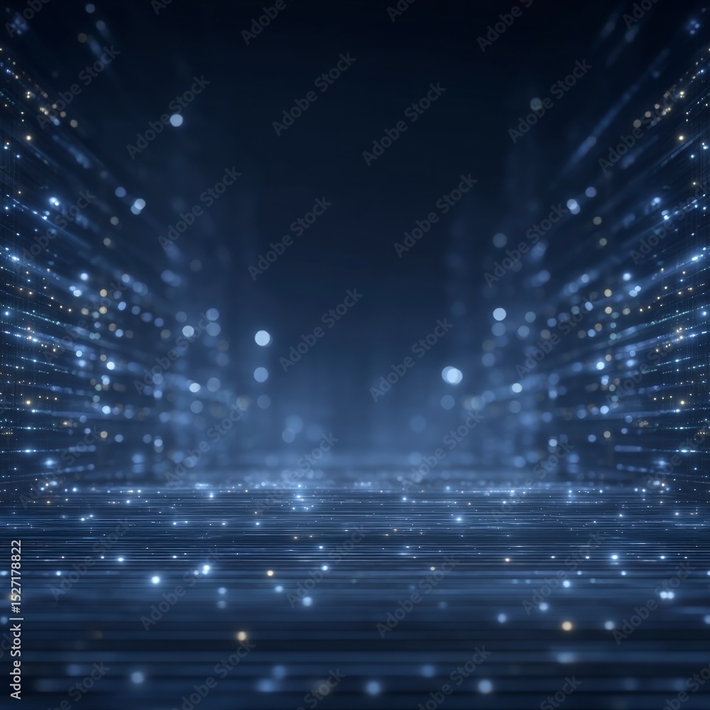 Poster abstract data stream futuristic ai technology background