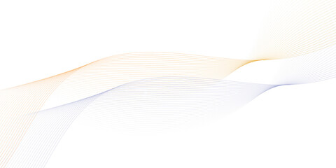 Abstract grey smooth wave on a white background. Dynamic sound wave. Design element. Vector illustration. 