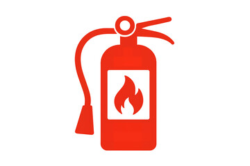 fire extinguisher isolated on white