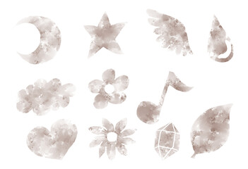 空モチーフ滲みセット