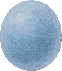 Watercolor Blueberry Illustration – Hand Painted Blue Fruit Clipart on White Background | Generative AI