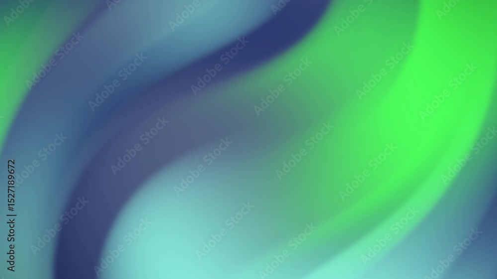 Aufkleber smooth flowing teal and navy waves in an abstract digital loop, suitable for tech-themed presentatio