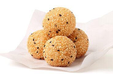 Swan Egg Dessert. isolated on white background.