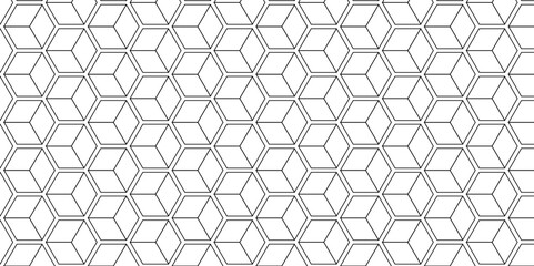 Vector tiles gradient science web tech connection triangle diamond honeycomb hexagon art. Seamless pattern with hexagon square cube geometric pattern shapes grid metal element texture design.	