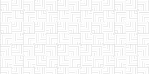 seamless abstract white and gray square stripe line overlap triangle fabric textile lapping design.