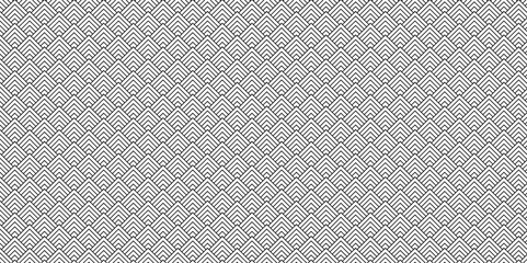 Abstract overlapping vector black and gray gradient Pattern grid metal lines fabric square background. seamless fabric geomatics overlapping create retro line pattern design.	
