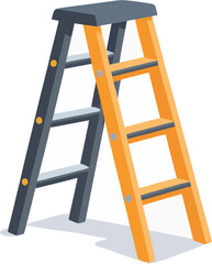 Two-Tone Step Ladder Reaching New Heights in Home Improvement and DIY Projects