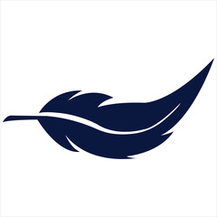 Feather logo template vector icon