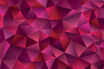 Obraz premium Polygonal rainbow mosaic background. Abstract low poly vector illustration. Triangular pattern in halftone style. Template geometric business design with triangle for poster, banner, card, flyer.