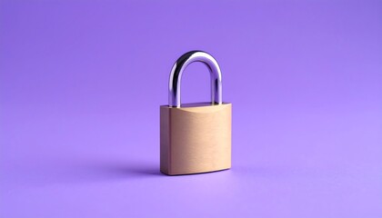 Naklejka premium Padlock Security: Digital Privacy and Data Protection