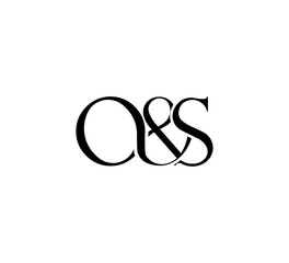 Initial Letter Logo. Ampersand Symbol. Logotype design. Simple Luxury Black Flat Vector OS