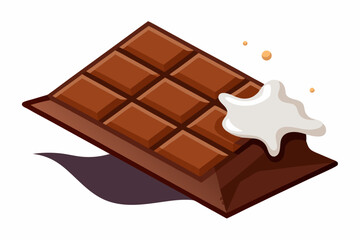chocolate bar partially unwrapped