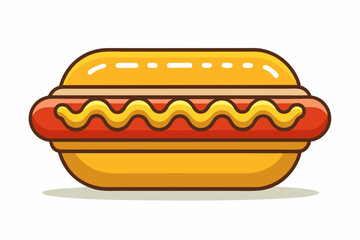 hot dog bun mustard ketchup icon