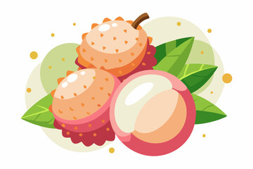lychee cluster peeled unpeeled icon