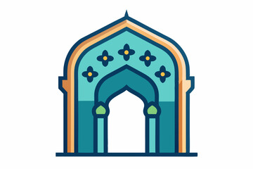 simple masjid mosque icon