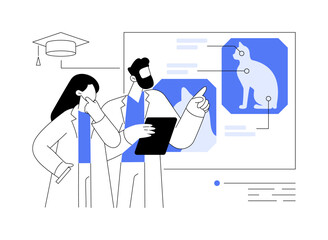 Radiology isolated cartoon vector illustrations.