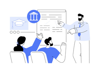 Socratic method isolated cartoon vector illustrations.