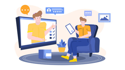 Ideal for representing remote work, virtual meetings, communication, telecommuting, teamwork, technology, business, online collaboration, video conferencing, and modern lifestyle.