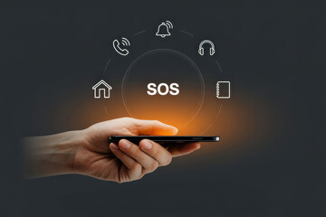 Emergency SOS Alert Concept for Mobile Phone Assistance Services