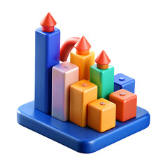 Professional business growth visual illustrating business success Vector illustration