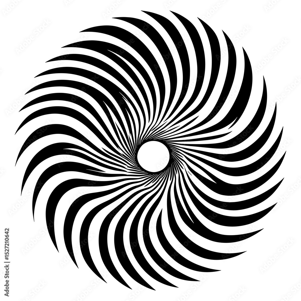 Poster spiral elements icon pattern geometric design vector