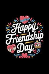 International Friendship Day Vector EPS Illustration with Typography Design