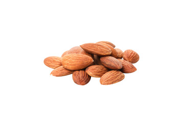 PNG, Almond nuts, isolated on white background