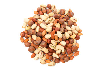 PNG, Assorted nuts, isolated on white background