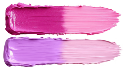 Lipstick Swatches with PNG Transparent Background Showing Shades of Pink and Purple