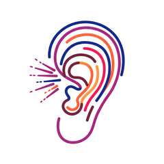Vibrant Sound Waves in Ear