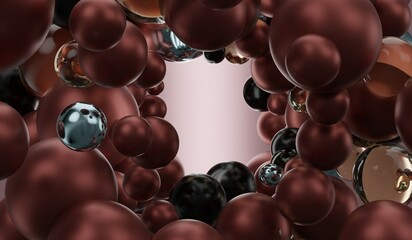 ball,glitter,marble,floating,air,space,center,frame,arrangement,decoration,3d illustration