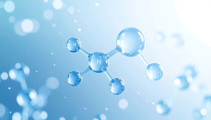 Dynamic bonding animation of ethanol molecule forming with realistic electron shell behavior and atomic motion