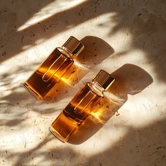 Antique brown glass medicine bottle with cork