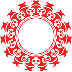 Frame Round Ornament Illustration