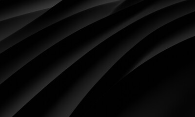Abstract black wave. Dark ripple background