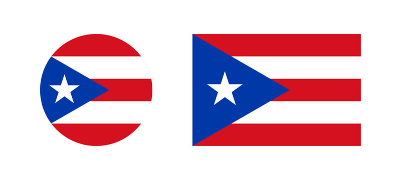 Puerto Rico flag icon set