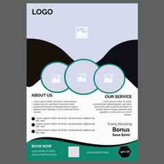 Modern travel flayer design