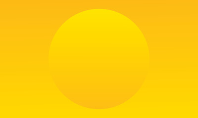 Abstract 3d yellow color circle frame design for backdrop product. Geometric background with copy space. Top view scene. Abstract blue background with circle frame. Vector EPS10