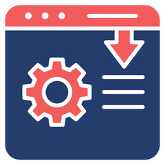 Landing Page mixed color icon