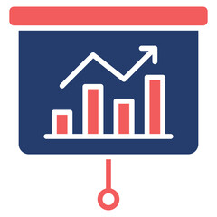 Business Presentation mixed color icon