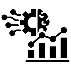 Business Intelligence Glyph Icon
