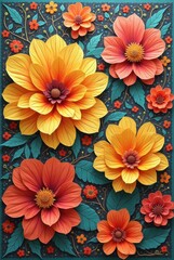 Fototapeta premium flores