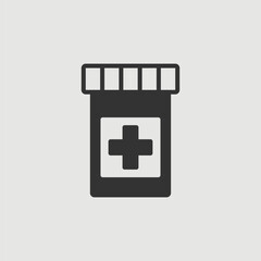 Vector Simple Isolated Medicine Icon